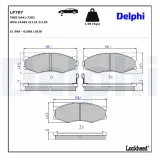 Bremsbelagsatz, Scheibenbremse DELPHI LP707