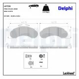 Bremsbelagsatz, Scheibenbremse DELPHI LP735