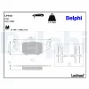 Bremsbelagsatz, Scheibenbremse Vorderachse DELPHI LP760