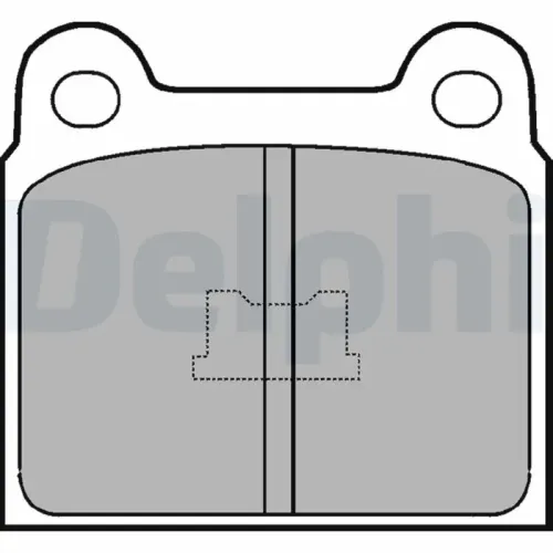 Bremsbelagsatz, Scheibenbremse DELPHI LP76 Bild Bremsbelagsatz, Scheibenbremse DELPHI LP76