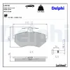 Bremsbelagsatz, Scheibenbremse DELPHI LP770 Bild Bremsbelagsatz, Scheibenbremse DELPHI LP770