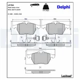 Bremsbelagsatz, Scheibenbremse DELPHI LP784