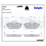 Bremsbelagsatz, Scheibenbremse DELPHI LP788