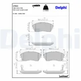 Bremsbelagsatz, Scheibenbremse DELPHI LP804