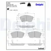 Bremsbelagsatz, Scheibenbremse DELPHI LP809 Bild Bremsbelagsatz, Scheibenbremse DELPHI LP809