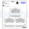 Bremsbelagsatz, Scheibenbremse Vorderachse DELPHI LP813 Bild Bremsbelagsatz, Scheibenbremse Vorderachse DELPHI LP813
