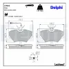 Bremsbelagsatz, Scheibenbremse Vorderachse DELPHI LP862 Bild Bremsbelagsatz, Scheibenbremse Vorderachse DELPHI LP862