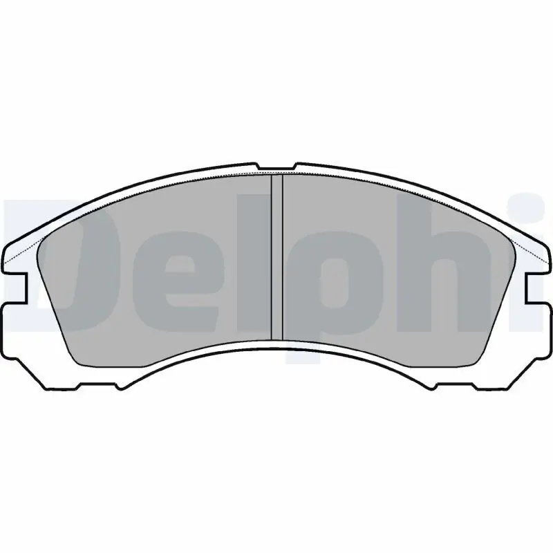 Bremsbelagsatz, Scheibenbremse DELPHI LP871