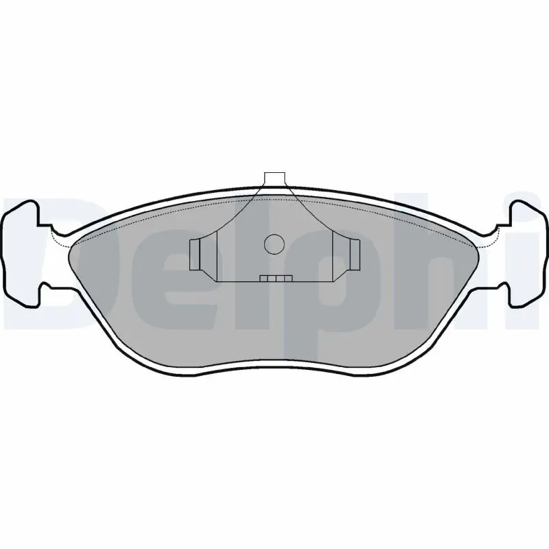 Bremsbelagsatz, Scheibenbremse DELPHI LP876