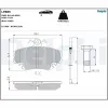 Bremsbelagsatz, Scheibenbremse DELPHI LP885 Bild Bremsbelagsatz, Scheibenbremse DELPHI LP885