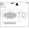 Bremsbelagsatz, Scheibenbremse DELPHI LP885 Bild Bremsbelagsatz, Scheibenbremse DELPHI LP885