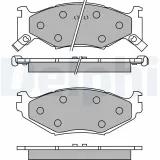 Bremsbelagsatz, Scheibenbremse Vorderachse DELPHI LP891