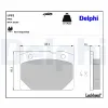 Bremsbelagsatz, Scheibenbremse DELPHI LP92 Bild Bremsbelagsatz, Scheibenbremse DELPHI LP92