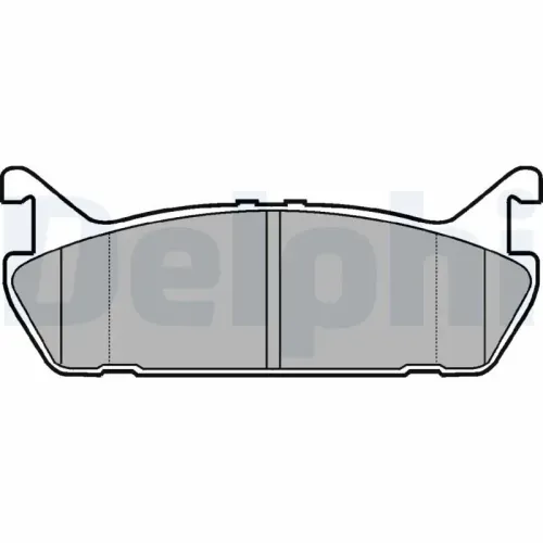 Bremsbelagsatz, Scheibenbremse DELPHI LP931 Bild Bremsbelagsatz, Scheibenbremse DELPHI LP931
