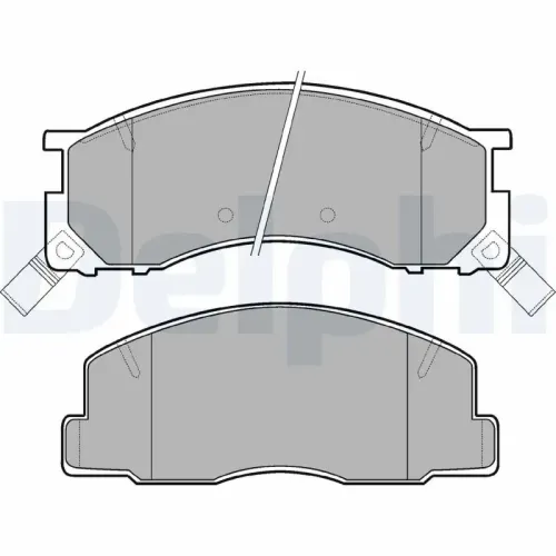 Bremsbelagsatz, Scheibenbremse Vorderachse DELPHI LP941 Bild Bremsbelagsatz, Scheibenbremse Vorderachse DELPHI LP941