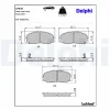 Bremsbelagsatz, Scheibenbremse DELPHI LP944 Bild Bremsbelagsatz, Scheibenbremse DELPHI LP944