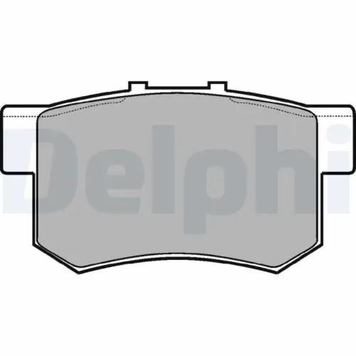 Bremsbelagsatz, Scheibenbremse DELPHI LP948 Bild Bremsbelagsatz, Scheibenbremse DELPHI LP948