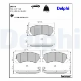 Bremsbelagsatz, Scheibenbremse DELPHI LP964