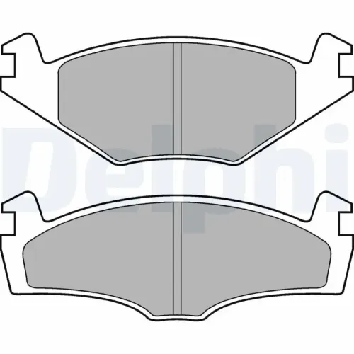 Bremsbelagsatz, Scheibenbremse DELPHI LP979 Bild Bremsbelagsatz, Scheibenbremse DELPHI LP979