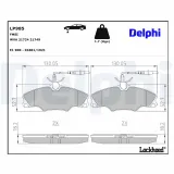 Bremsbelagsatz, Scheibenbremse Vorderachse DELPHI LP985