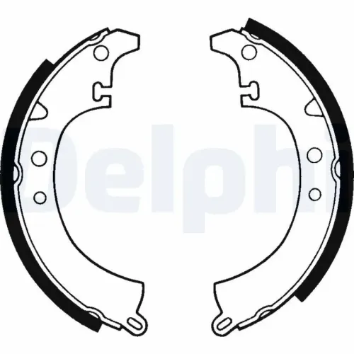 Bremsbackensatz Hinterachse DELPHI LS1140 Bild Bremsbackensatz Hinterachse DELPHI LS1140