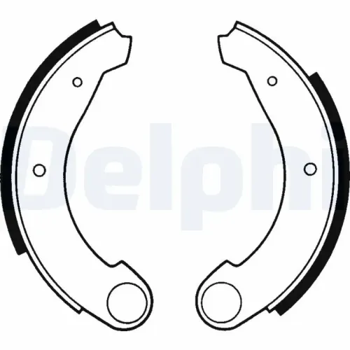 Bremsbackensatz Hinterachse DELPHI LS1159 Bild Bremsbackensatz Hinterachse DELPHI LS1159