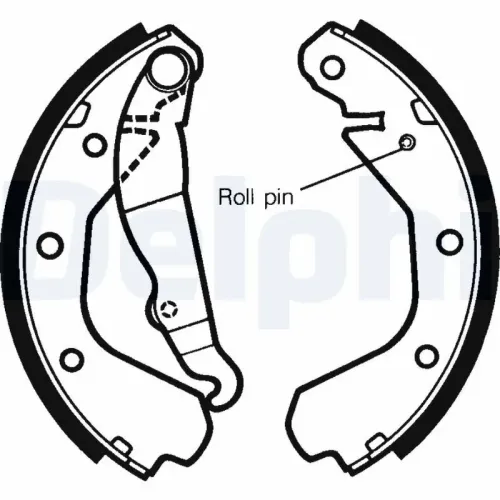 Bremsbackensatz Hinterachse DELPHI LS1292 Bild Bremsbackensatz Hinterachse DELPHI LS1292