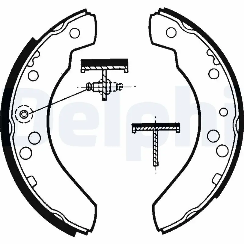 Bremsbackensatz Hinterachse DELPHI LS1311