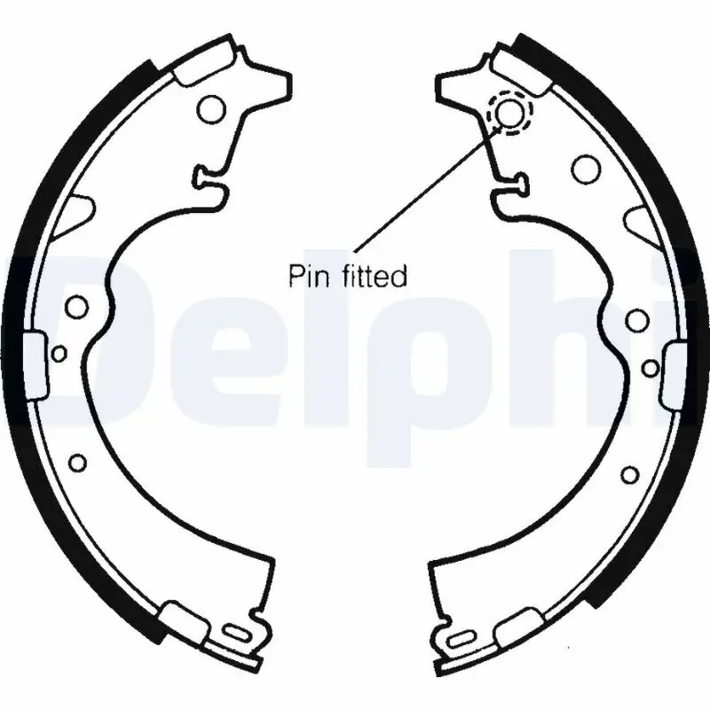 Bremsbackensatz DELPHI LS1357