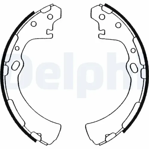 Bremsbackensatz Hinterachse DELPHI LS1505 Bild Bremsbackensatz Hinterachse DELPHI LS1505