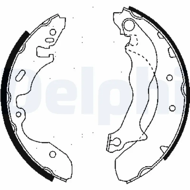 Bremsbackensatz Hinterachse DELPHI LS1684