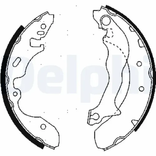Bremsbackensatz Hinterachse DELPHI LS1684 Bild Bremsbackensatz Hinterachse DELPHI LS1684