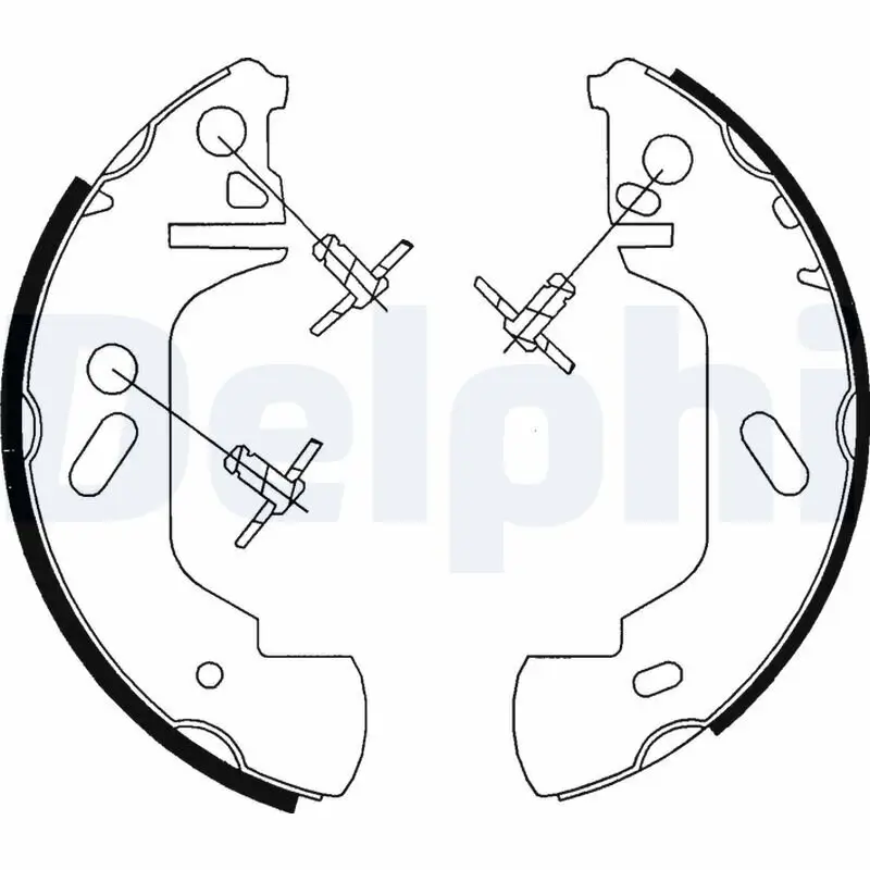 Bremsbackensatz DELPHI LS1701