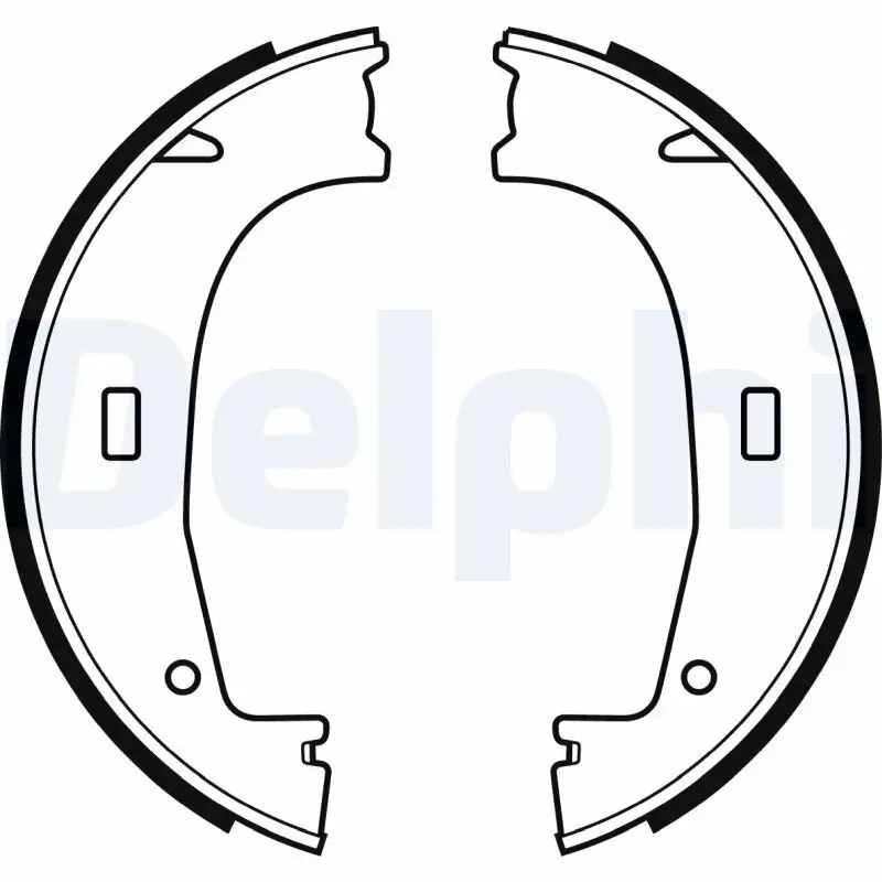 Bremsbackensatz, Feststellbremse Hinterachse DELPHI LS1704