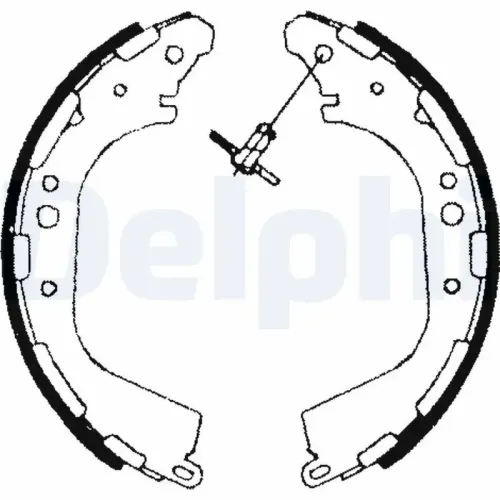 Bremsbackensatz DELPHI LS1709 Bild Bremsbackensatz DELPHI LS1709