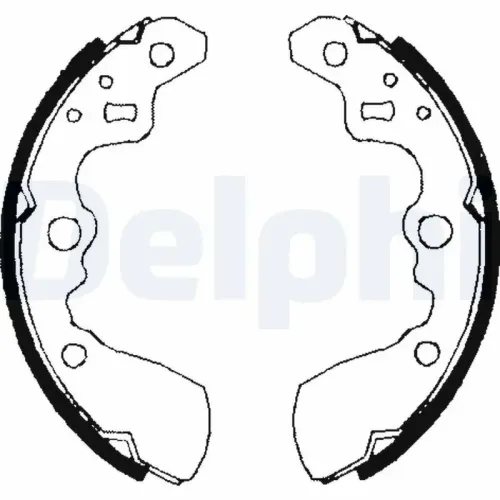 Bremsbackensatz Hinterachse DELPHI LS1710 Bild Bremsbackensatz Hinterachse DELPHI LS1710