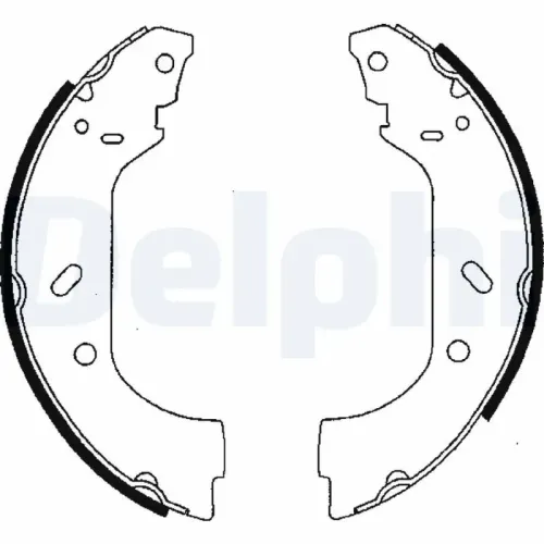 Bremsbackensatz Hinterachse DELPHI LS1715 Bild Bremsbackensatz Hinterachse DELPHI LS1715