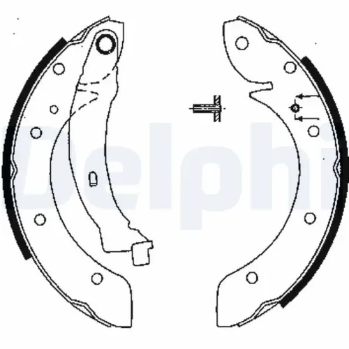 Bremsbackensatz DELPHI LS1838 Bild Bremsbackensatz DELPHI LS1838