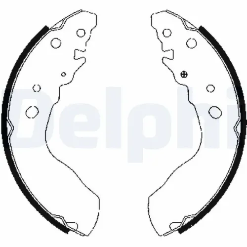 Bremsbackensatz Hinterachse DELPHI LS1845 Bild Bremsbackensatz Hinterachse DELPHI LS1845