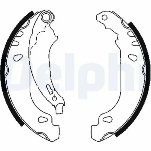 Bremsbackensatz Hinterachse DELPHI LS1848 Bild Bremsbackensatz Hinterachse DELPHI LS1848