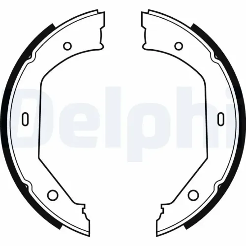 Bremsbackensatz DELPHI LS1857 Bild Bremsbackensatz DELPHI LS1857