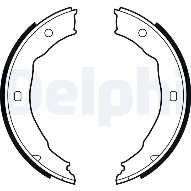 Bremsbackensatz, Feststellbremse Hinterachse DELPHI LS1881