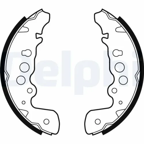 Bremsbackensatz DELPHI LS1882 Bild Bremsbackensatz DELPHI LS1882