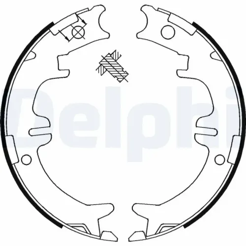 Bremsbackensatz DELPHI LS1892 Bild Bremsbackensatz DELPHI LS1892