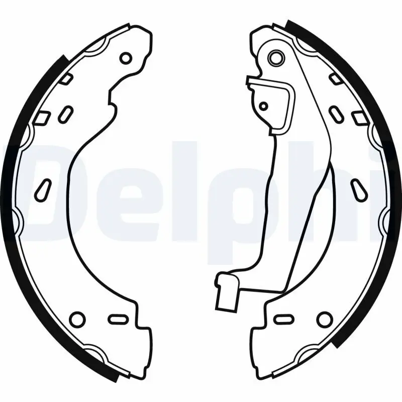 Bremsbackensatz Hinterachse DELPHI LS1910