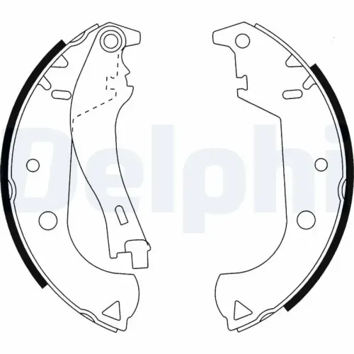 Bremsbackensatz DELPHI LS1916 Bild Bremsbackensatz DELPHI LS1916