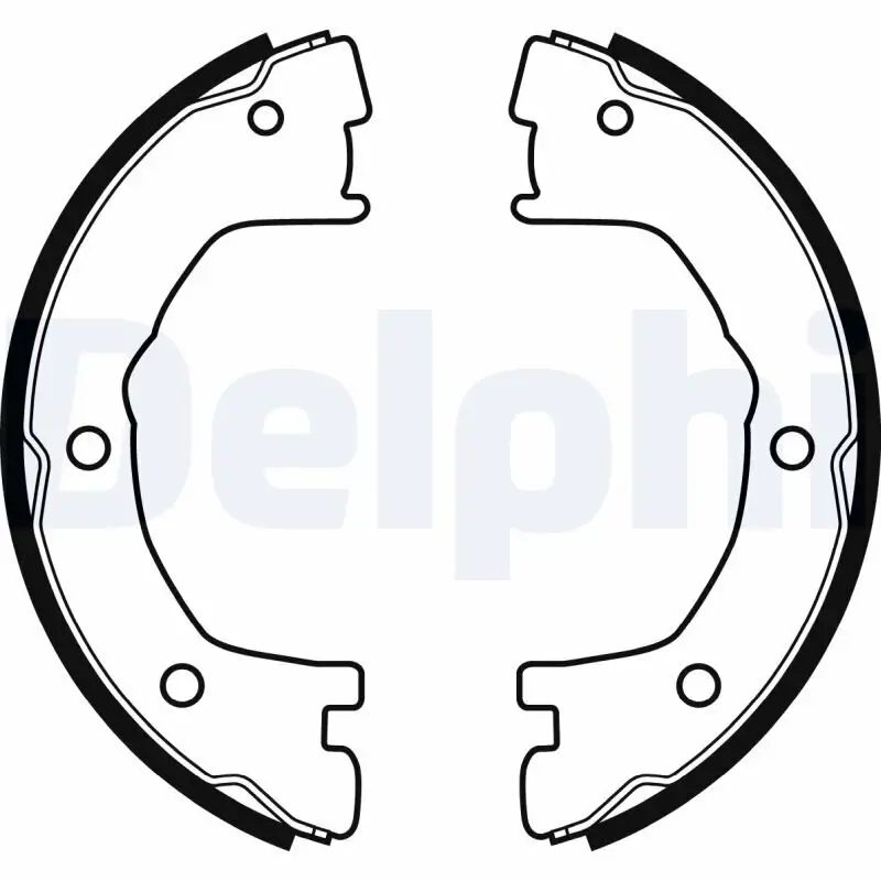 Bremsbackensatz, Feststellbremse DELPHI LS1919