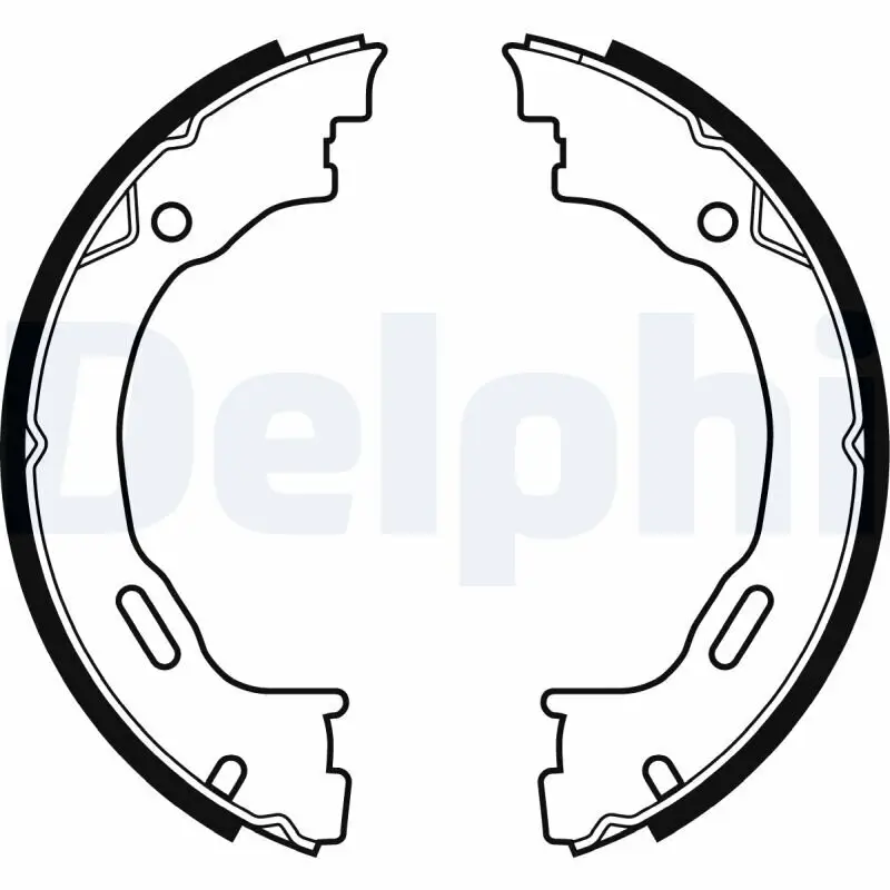 Bremsbackensatz, Feststellbremse Hinterachse DELPHI LS1922