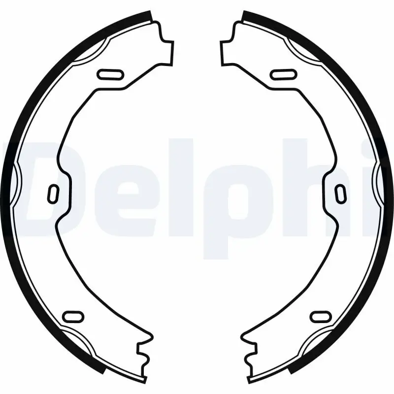 Bremsbackensatz, Feststellbremse DELPHI LS1923