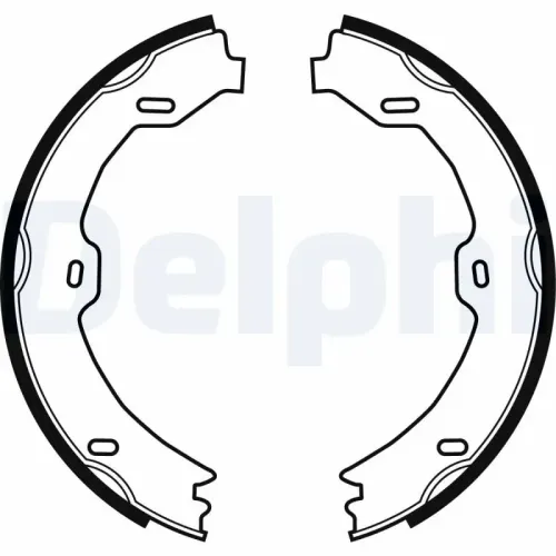 Bremsbackensatz, Feststellbremse DELPHI LS1923 Bild Bremsbackensatz, Feststellbremse DELPHI LS1923